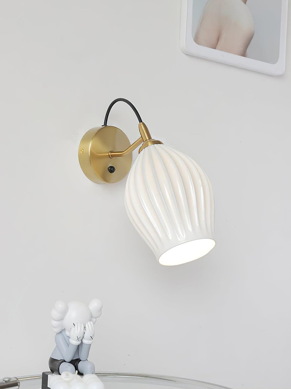 Zotalisra Moderne Minimaliste Côtes Céramique Applique Lumière
