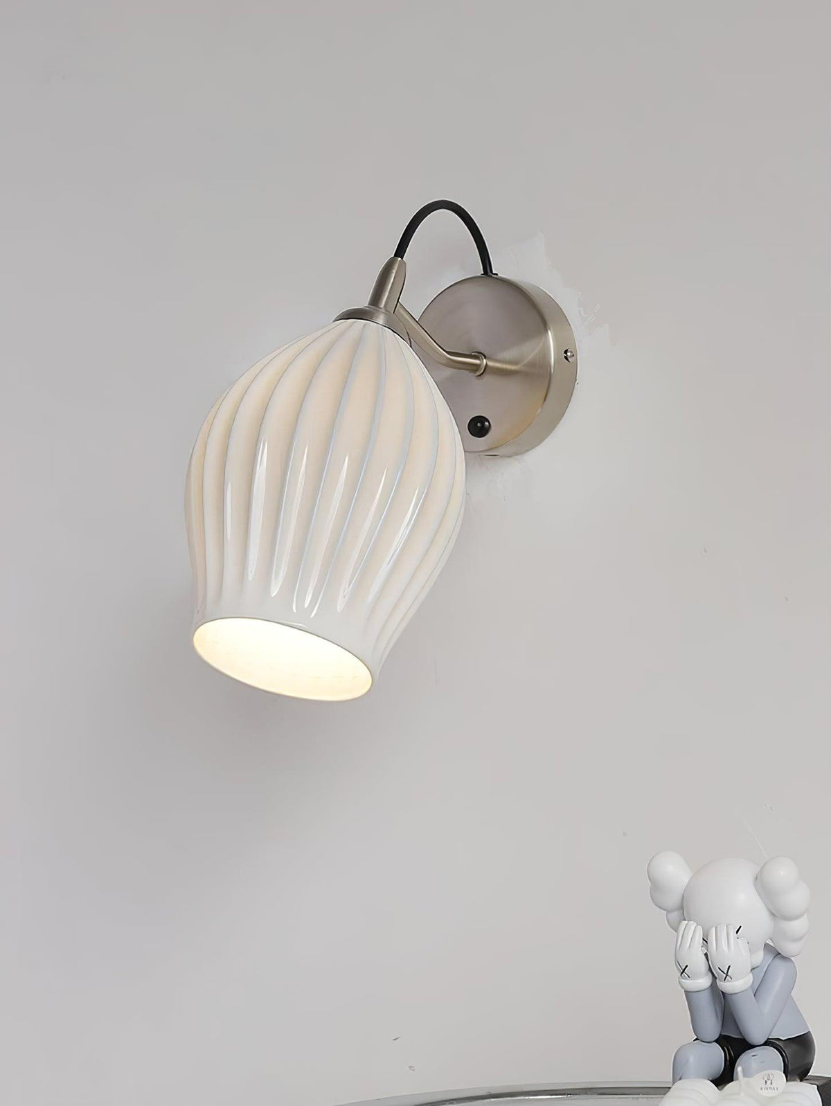 Zotalisra Moderne Minimaliste Côtes Céramique Applique Lumière