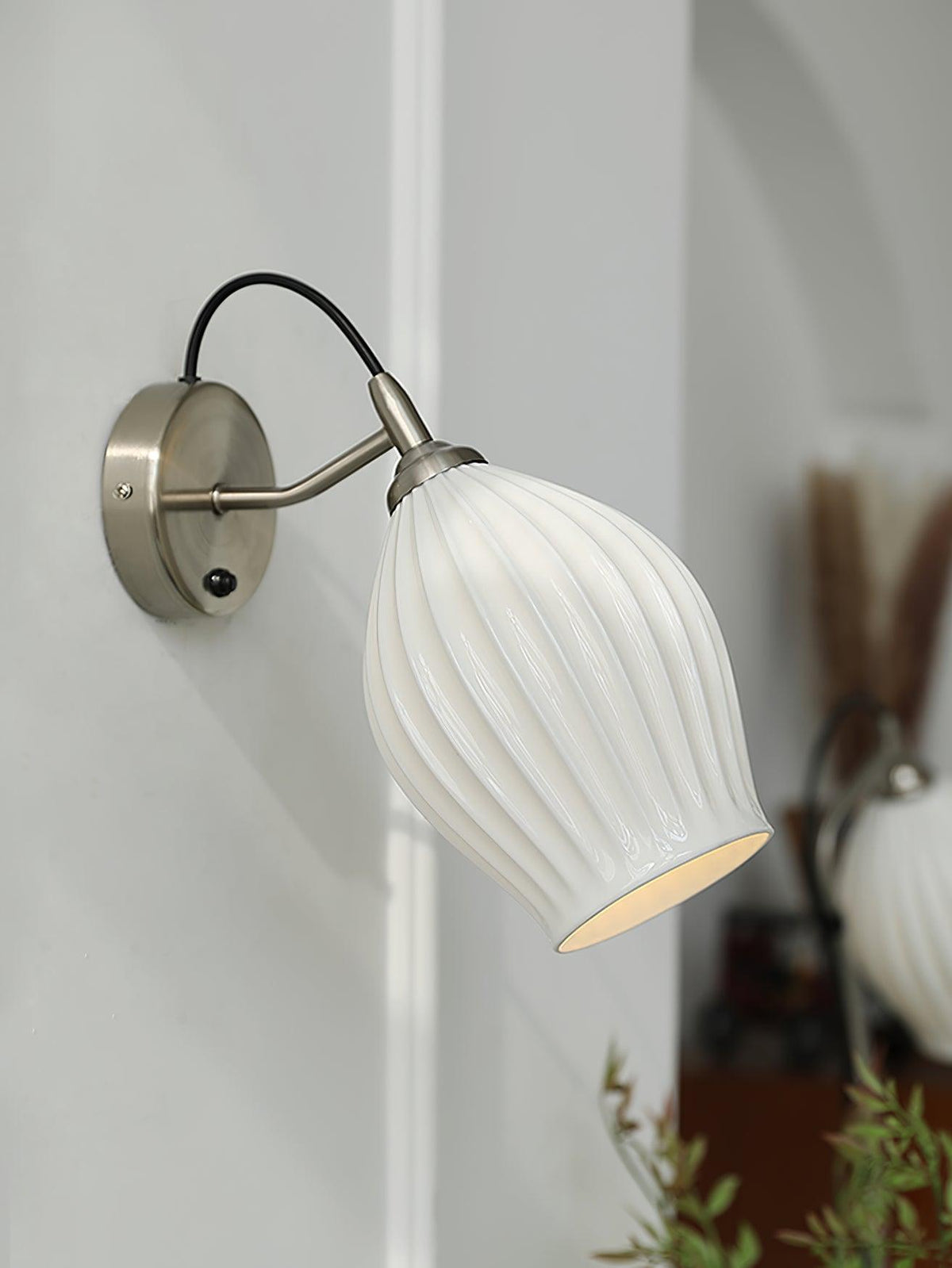 Zotalisra Moderne Minimaliste Côtes Céramique Applique Lumière