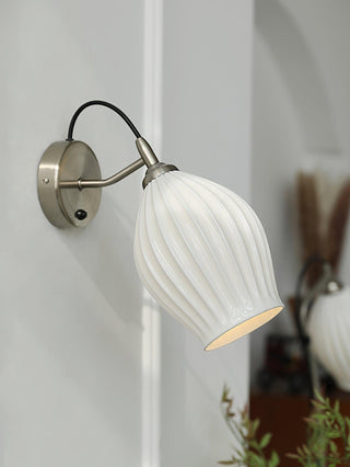 Zotalisra Moderne Minimaliste Côtes Céramique Applique Lumière