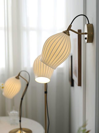 Zotalisra Moderne Minimaliste Côtes Céramique Applique Lumière