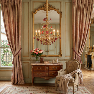 Lustre en Céramique Rose Vigne