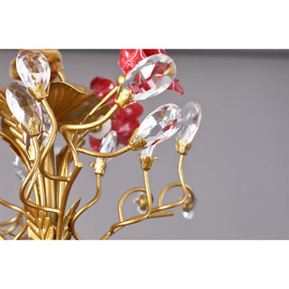 Lustre en Céramique Rose Vigne