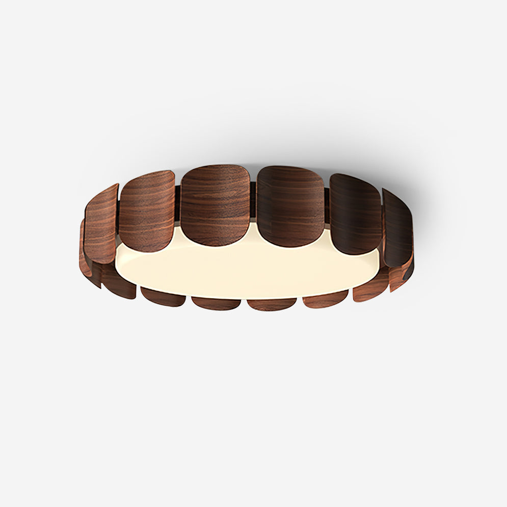 Ardura Walnut LED Ceiling Light-Neutral Decor