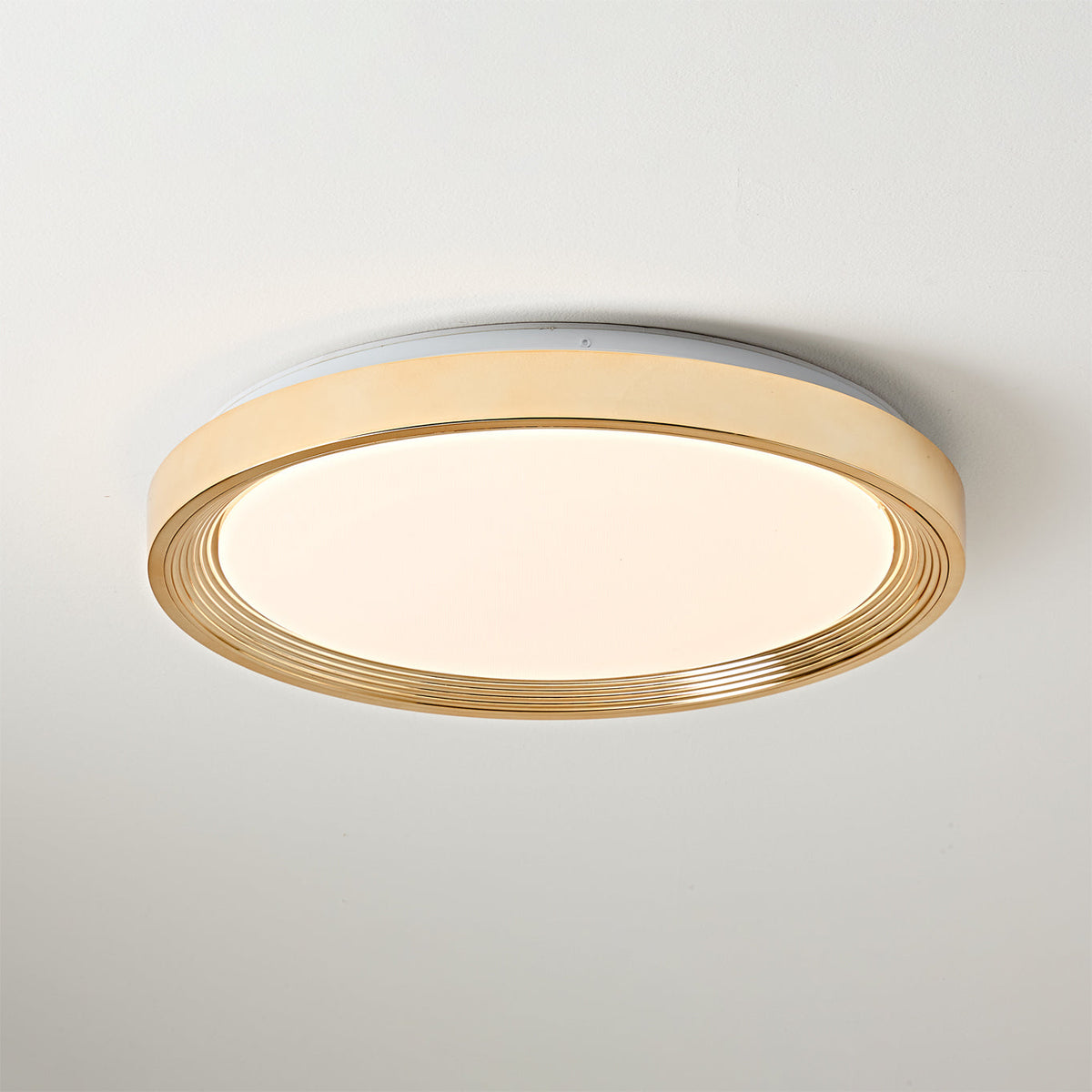 Detailed shot of the integrated LED light source within the fixture.