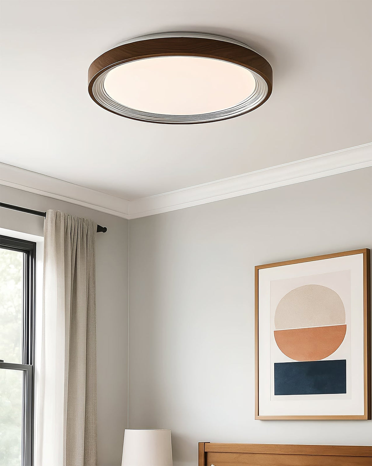 Cerova Ceiling Light in a crisp white finish.