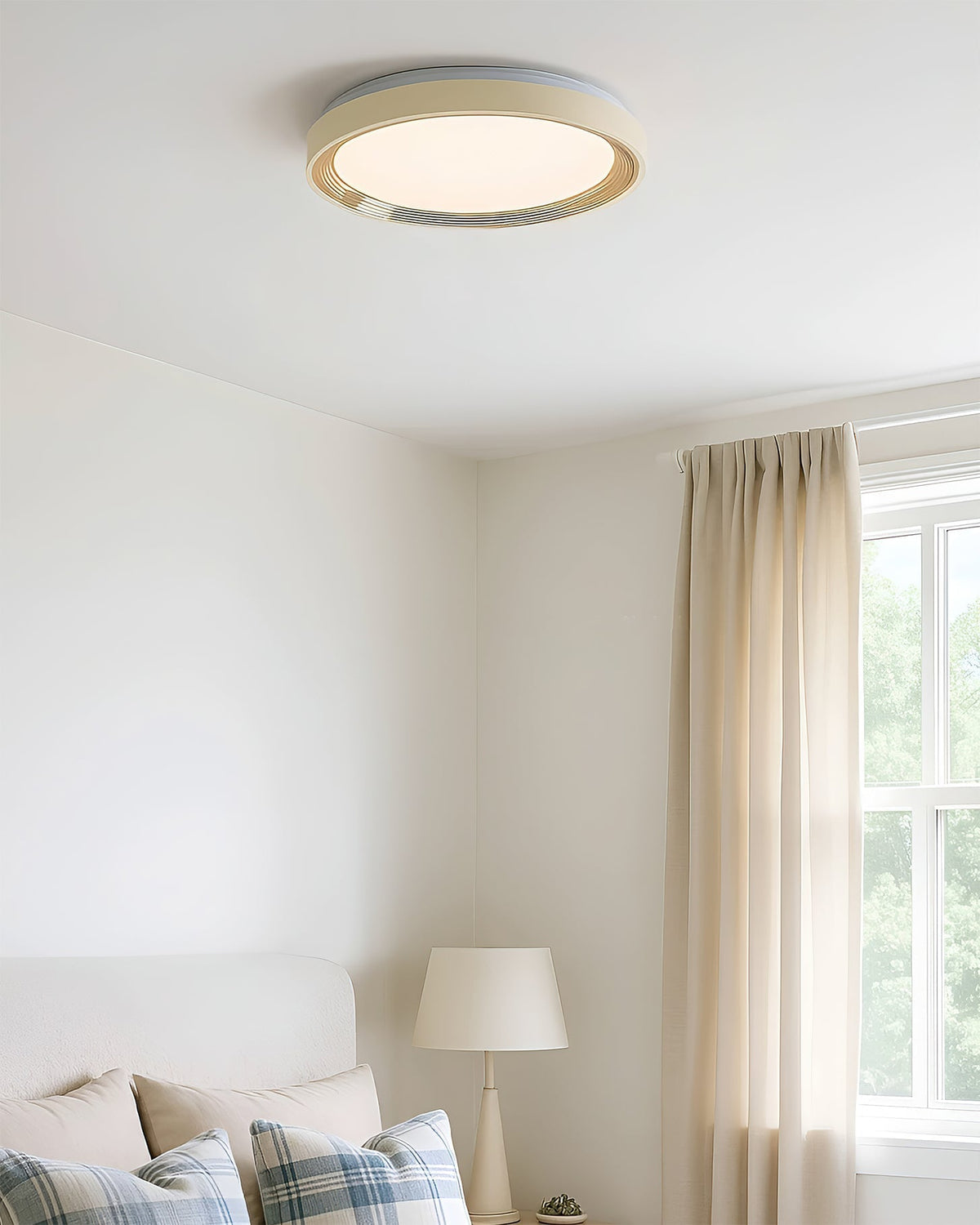 Elegant gold finish option for the Cerova Ceiling Light.
