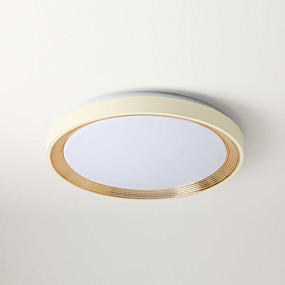 Walnut Cerova Ceiling Light above a dining table.