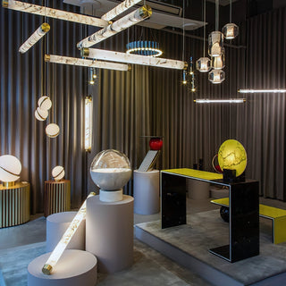 Allirila Lampe à Suspension Moderne Et Minimaliste En Verre Albâtre-Luire