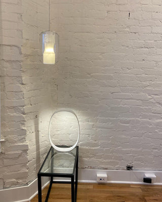 Allirila Lampe à Suspension Moderne Et Minimaliste En Verre Albâtre-Luire