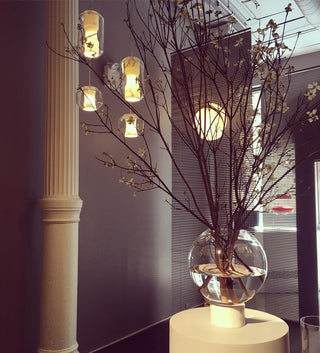 Allirila Lampe à Suspension Moderne Et Minimaliste En Verre Albâtre-Luire