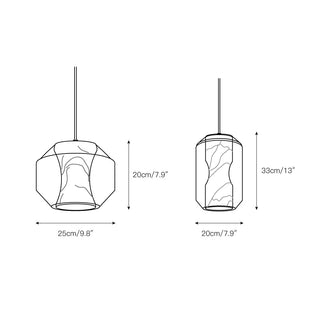 Allirila Lampe à Suspension Moderne Et Minimaliste En Verre Albâtre-Luire