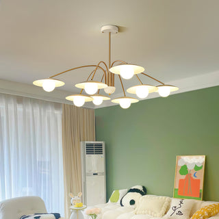 Lustra Lustre avec Champignon Inspiré de l'Art Déco