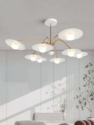 Lustra Lustre avec Champignon Inspiré de l'Art Déco
