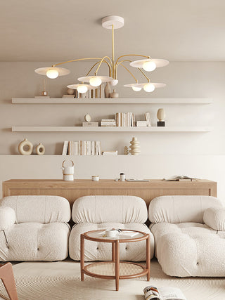 Lustra Lustre avec Champignon Inspiré de l'Art Déco