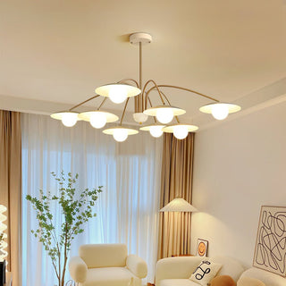 Lustra Lustre avec Champignon Inspiré de l'Art Déco