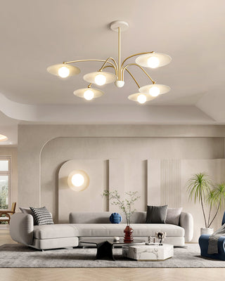 Lustra Lustre avec Champignon Inspiré de l'Art Déco