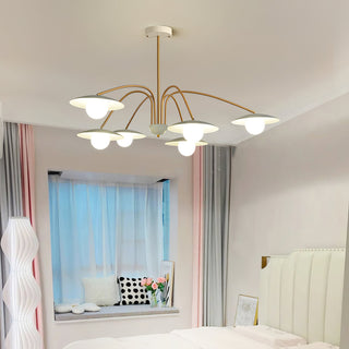 Lustra Lustre avec Champignon Inspiré de l'Art Déco
