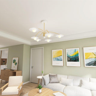 Lustra Lustre avec Champignon Inspiré de l'Art Déco