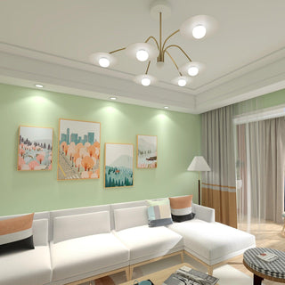Lustra Lustre avec Champignon Inspiré de l'Art Déco