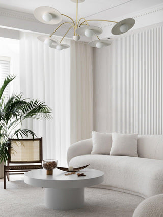 Lustra Lustre avec Champignon Inspiré de l'Art Déco