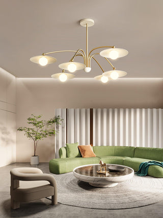 Lustra Lustre avec Champignon Inspiré de l'Art Déco
