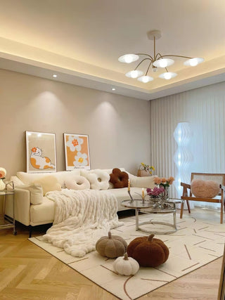 Lustra Lustre avec Champignon Inspiré de l'Art Déco