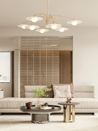 Lustra Lustre avec Champignon Inspiré de l'Art Déco