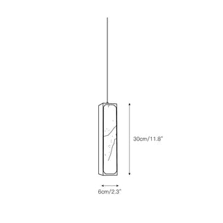 Gleam Lumière de Suspension Moderne Minimaliste en Laiton et Albâtre