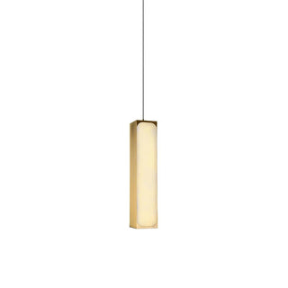 Gleam Lumière de Suspension Moderne Minimaliste en Laiton et Albâtre