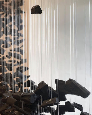 Arsilus Lustres Cascade en Pierre Charbon N