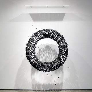 Arsilus Lustres en Cascade Couleur Pierre Anthracite pour Un Espace Artistique