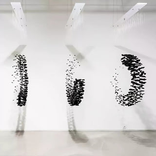 Arsilus Lustres en Cascade Couleur Pierre Anthracite pour Un Espace Artistique
