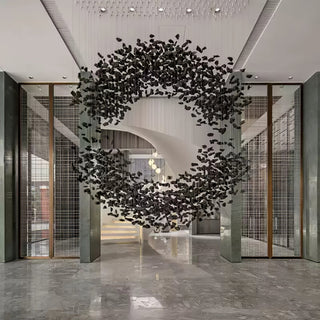 Arsilus Lustres en Cascade Couleur Pierre Anthracite pour Un Espace Artistique