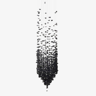 Arsilus Lustre Sculptural en Pierre Charbon