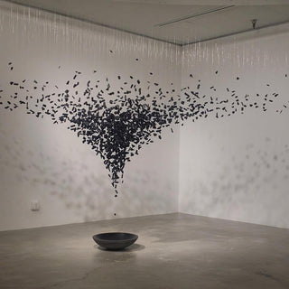 Arsilus Lustre Sculptural en Pierre Charbon