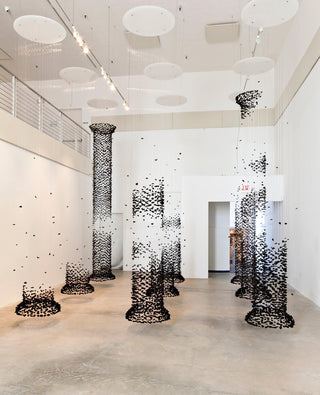 Arsilus Lustre Sculptural en Pierre Charbon