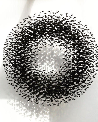 Arsilus Lustre Sculptural en Pierre Charbon Lettres de S à Z