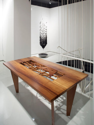Arsilus Lustre Sculptural en Pierre Charbon