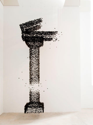 Arsilus Lustre Sculptural en Pierre Charbon