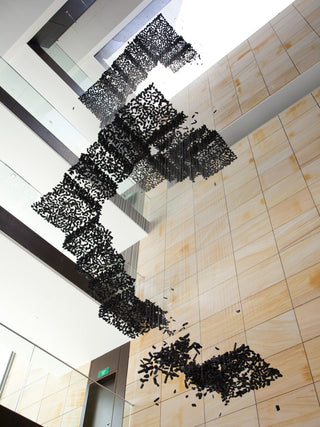 Arsilus Lustre Sculptural en Pierre Charbon