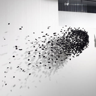 Arsilus Lustre Sculptural en Pierre Charbon