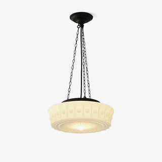 Solara Suspension en Chaîne Verre Blanc