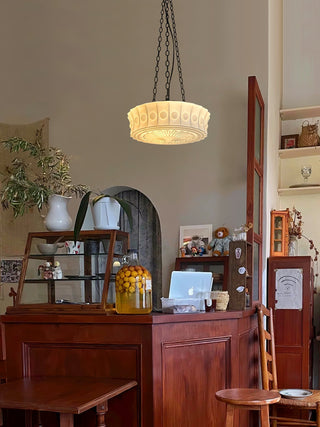Solara Suspension en Chaîne Verre Blanc