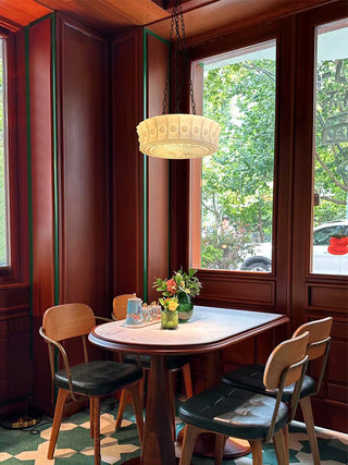Solara Suspension en Chaîne Verre Blanc