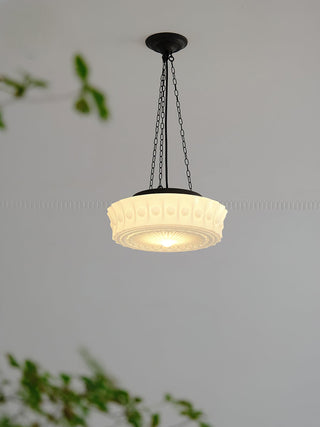 Solara Suspension en Chaîne Verre Blanc