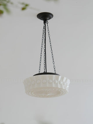 Solara Suspension en Chaîne Verre Blanc