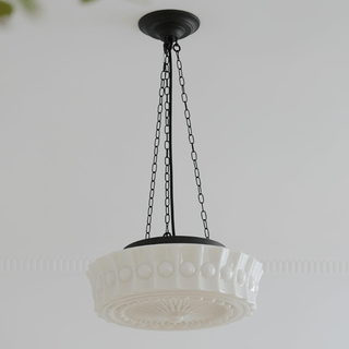 Solara Suspension en Chaîne Verre Blanc