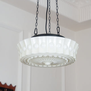 Solara Suspension en Chaîne Verre Blanc
