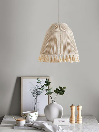 Alsolia Lampe Suspension à Corde Traditionnelle